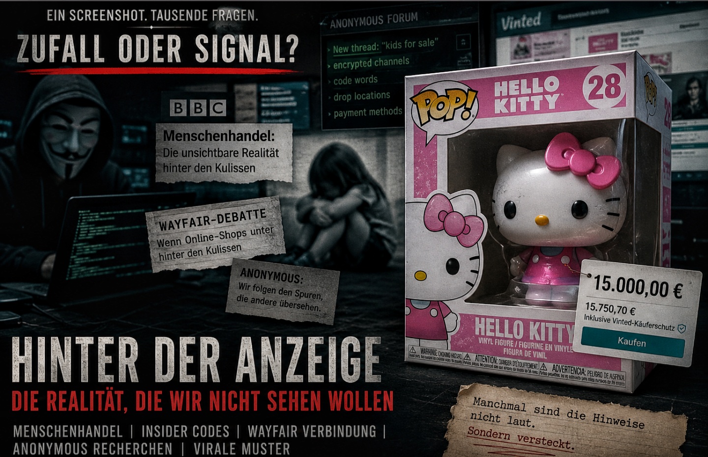 Zwischen Wayfair, Hello Kitty, Kinderhandel und Vinted